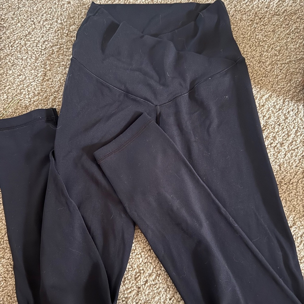 Aerie size small, 7/8 black crossover Leggings